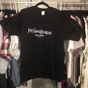 BNWOT yves saint laurent printed tee